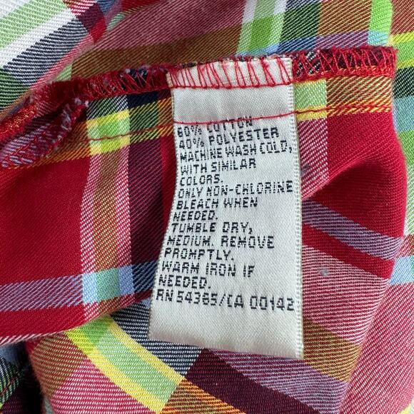 Allison Daley Plaid 3/4‎ Sleeve Button Up Shirt Women's 24W Multicolor Casual - Picture 5 of 8